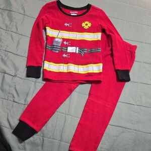 Carter's Red Firefighter Pajama Set
